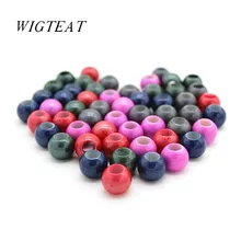 10 шт.-50 шт. цвета пластиковые волосы оплетка dread дредлок бусины кольца для зажимов аксессуары для волос около 7 мм отверстие diy украшения