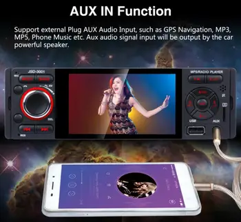 

20pcs Touch Screen Bluetooth Car Radio 1 Din Mirror Link Stereo Audio MP5 Video Player USB MP3 TF JSD-3001