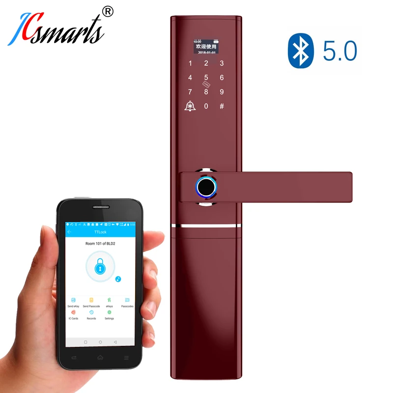Apartment Biometric Fingerprint Lock Electronic Security Door Lock Smart Bluetooth app WiFi Password IC Card Key Knob locks Apartment Biometric Fingerprint Lock Electronic Security Door Lock Smart Bluetooth app WiFi Password IC Card Key Knob locks