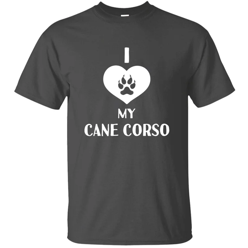 Модная футболка с юмором I Love My Cane Corso, футболка с коротким рукавом, размер S-5xl, Kawaii, Мужская футболка, Homme, футболка, топ, комиксы