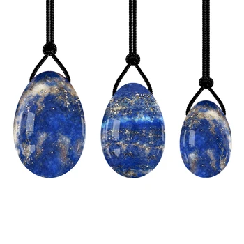 Lapis Lazuli Yoni Eggs 도매 세트 천연석 여성 골반 바닥 근육 Kegel 운동 여성 위생 관리 치유 공