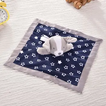

Baby Pacifier Appease Soothe Towel Cute Cartoon Dog Soft Plush Nursing Stuffed Doll Infant Teether Rattles Handshake Bell 634F