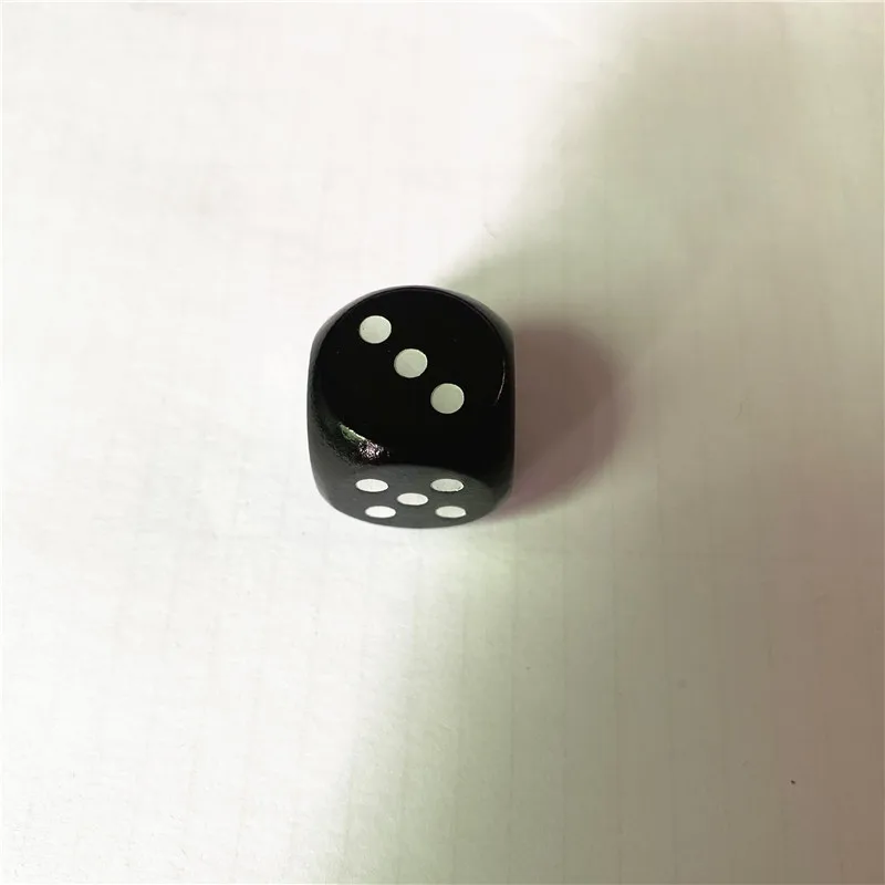 10pcs/set 20mm Wooden Point Cubes Round Corner Dice Set 6 Sided Colorful Point Dice Board Game Accessory