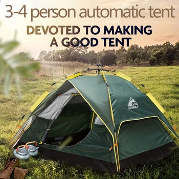 

Camping Tent Air Pressure/Hydraulic Automatic Quick Open Tent for 3/4 People Outdoor Hiking Travel Supplies