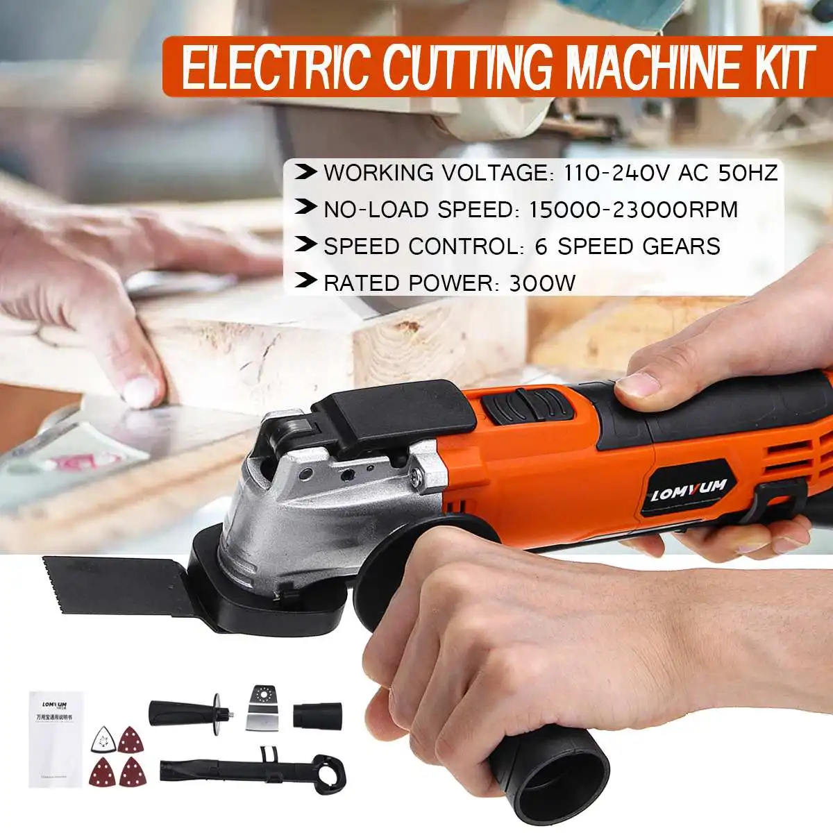 

Multi-function Oscillating Tool Kit Renovator Electric Woodworking Cutting Machine Wood Laminator Cutter Trimmer Saw Accessories