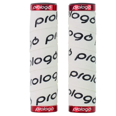 White Prologo оригинальные силиконовые велосипедные ручки BMX MTB для горного велосипеда, руль 130 мм, Сверхлегкий, 104 г, командный выпуск, хамелеон - Цвет: White