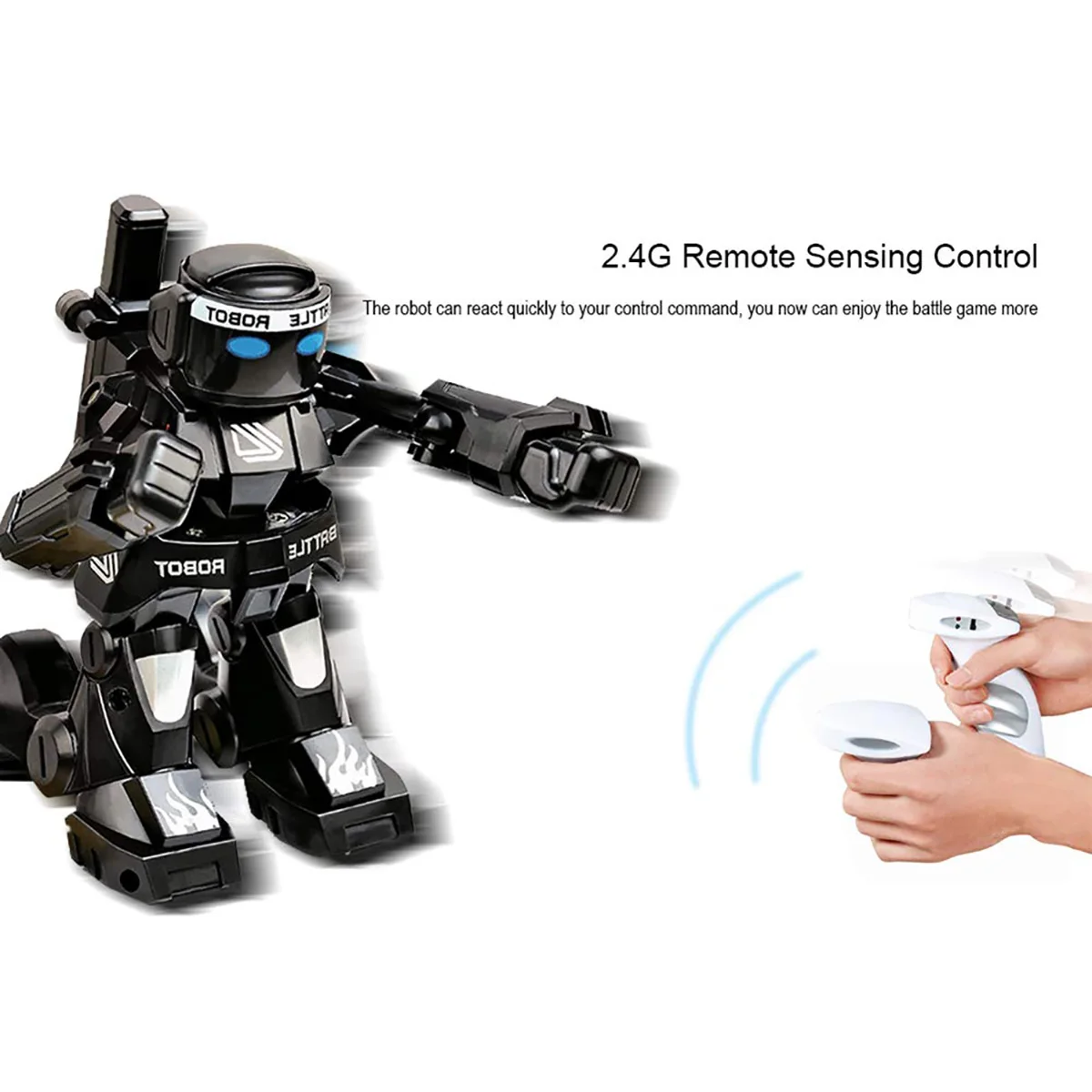 Battle RC Robot 2.4GHz Body Sense Remote Control Toy Model Mini Smart Robot With Boxing Sound & Indicative Light Model Kids Gift