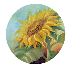 Хит, 80x80 см, зеленый Растительный круглый ковер, напольный коврик, войлок, коврик для гостиной, 03