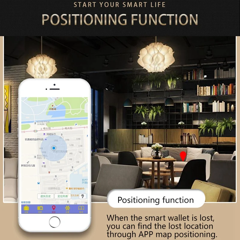 Кожаный Bluetooth Anti Lost брелок Gps корпус умного ключа Многофункциональный Органайзер чехол