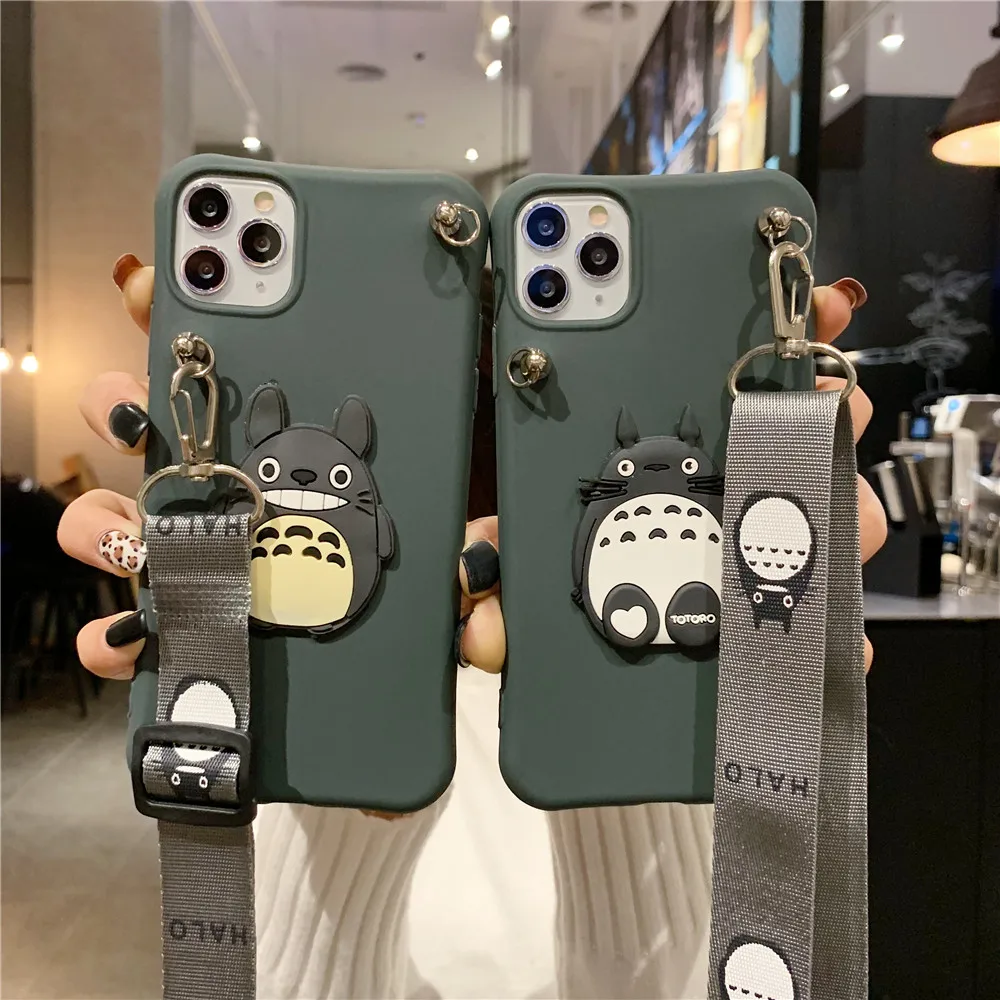 Мягкий силиконовый чехол для телефона iphone 11proMAX X XR XS MAX neighit Totoro 7 6s 8 plus ремешок на