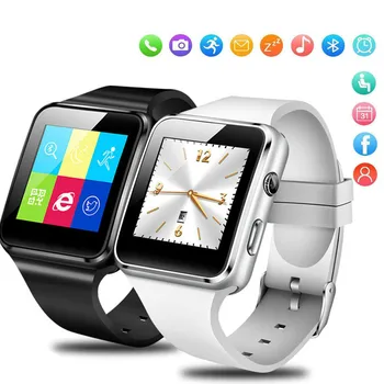 

Bluetooth Smart Watch with Camera Touch Screen Support SIM TF Card Whatsapp X6 Smartwatch for iPhone Xiaomi Android Phone