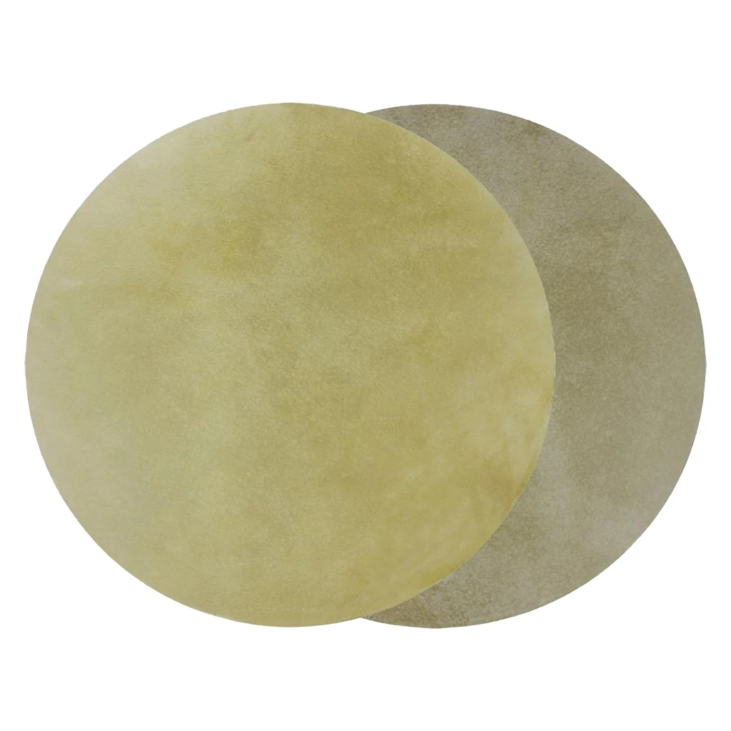 Set Of 2 PCS Drum Head Buffalo Skin 33cm Round African Drums Replacement Parts | Спорт и развлечения