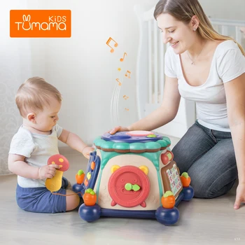 

Tumama Multifunctional Musical Toys Baby hard drum Box Music learning machine Early Educational Toys jouets pour
