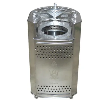 

Stainless steel CampStove evice for wood stove Outdoor Hiking Camping backpack picnic kitchen bbq 1pc