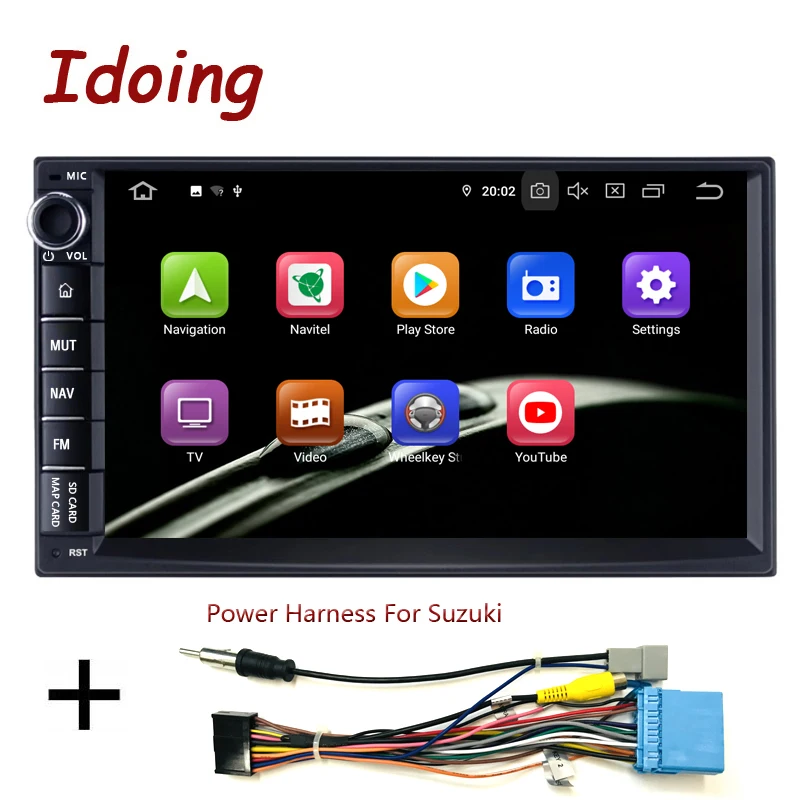 Idoing " 2 din универсальный автомобильный Android 9,0 Радио мультимедийный плеер PX5 4G+ 64G Восьмиядерный gps навигация ips DSP Vedio без DVD - Цвет: For suzuki