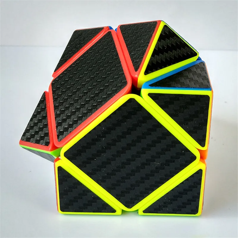 ZCUBE косой углеродного волокна наклейка скорость магический куб скорость твист странной формы головоломки игрушка для детей взрослые "Антистресс" подарок
