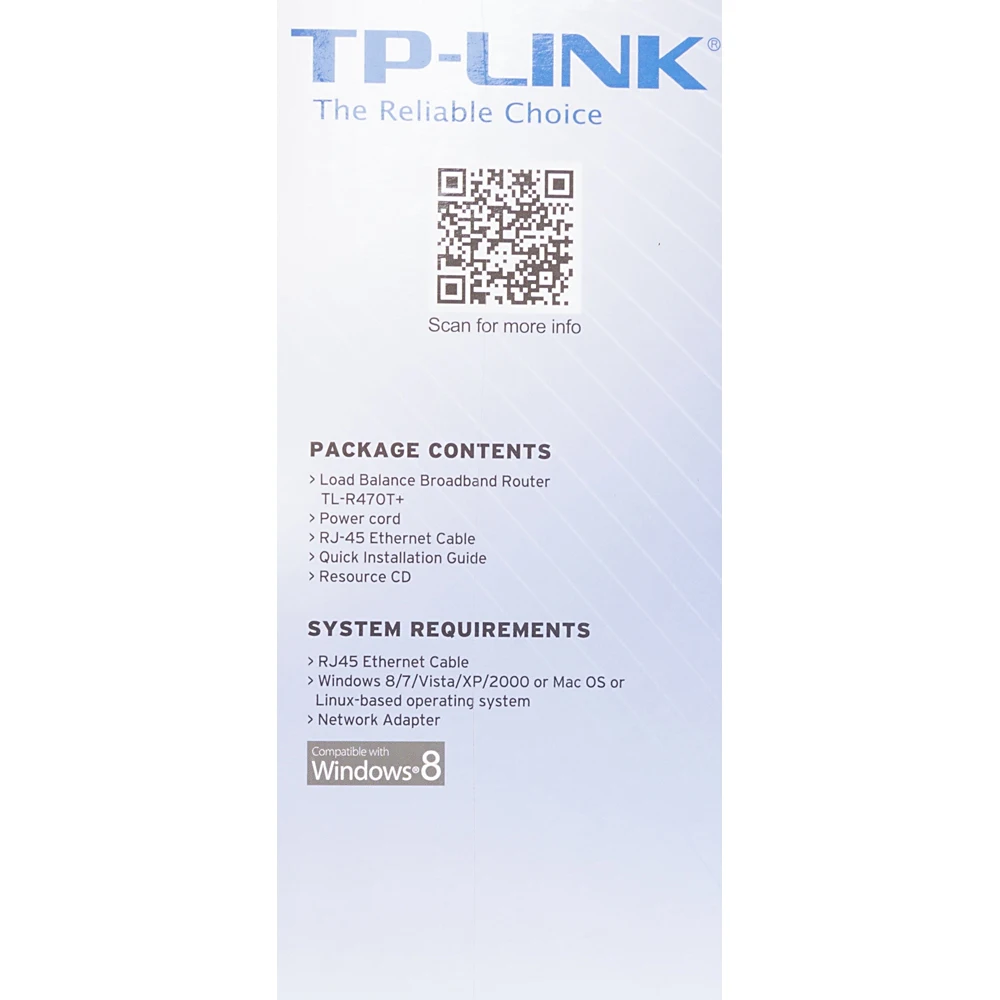 Роутер TP-Link TL-R470T+ 10/100BASE-TX черный