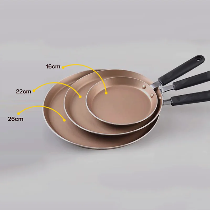 GXYAYYBB Aluminum Alloy Non-stick Frying Pan Thousand-layer Pots and Pans 3 Sizes Round Cookware with Box for Induction Cooker