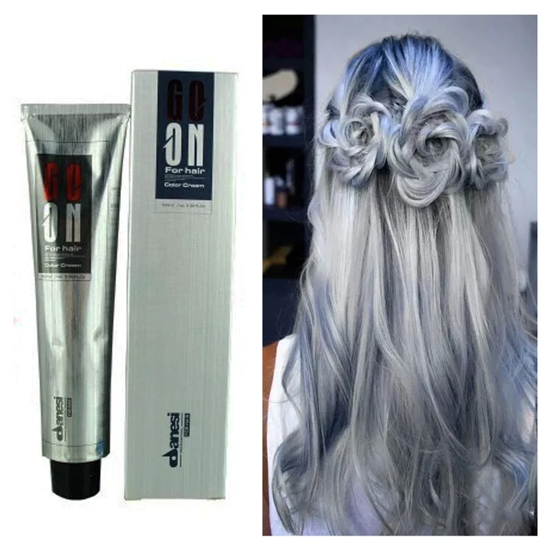 

100ml Professionalize Personal Light Gray Color Permanent Super Cream h air Color Non-toxic DIY h air Style
