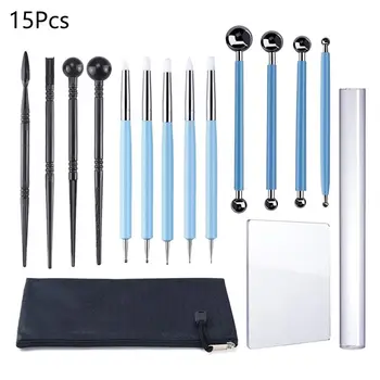 

15pcs/set Soft Clay Pottery Polymer Ceramic Stylus Tools DIY Sculpture Sculpting