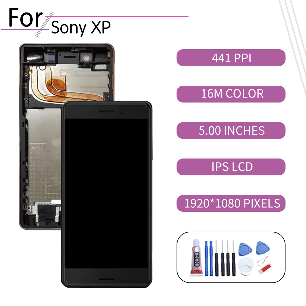 Оригинальный сенсорный ЖК-экран для SONY Xperia X Performance дигитайзер в сборе Sony