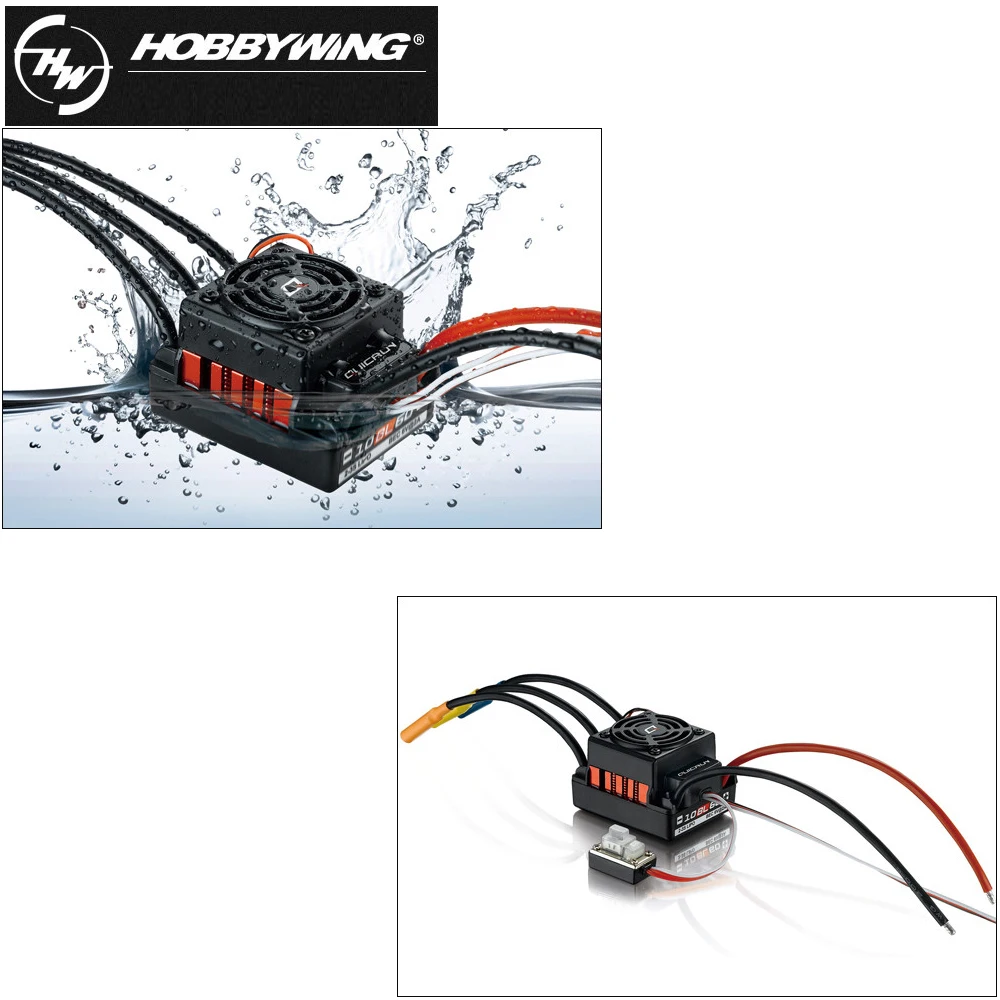 Оригинальные безсенсорные бесщеточные контроллеры скорости Hobbywing QuicRun WP 10BL60 60A ESC