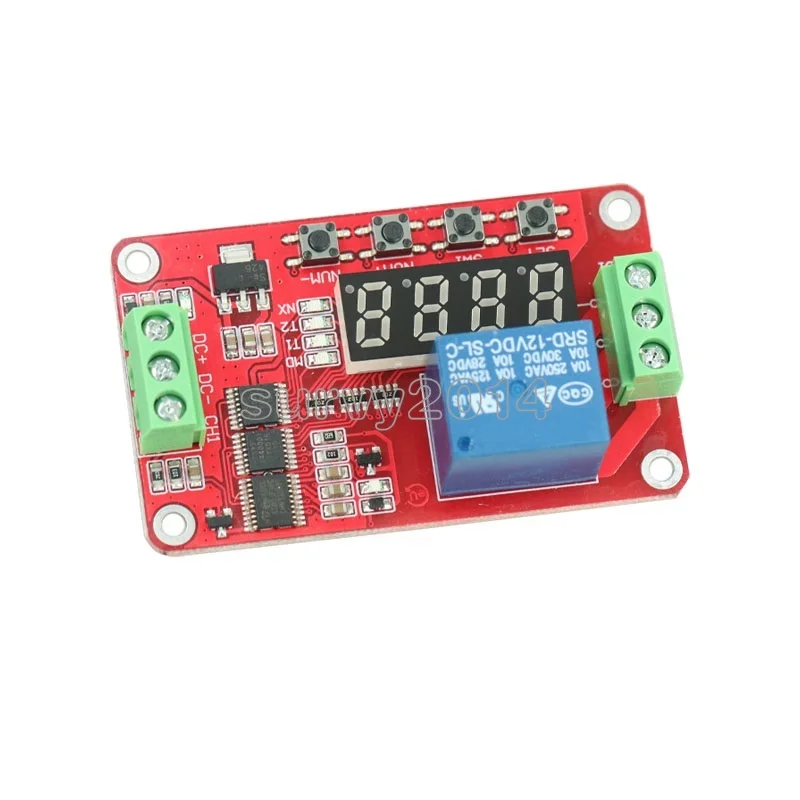 12V DC Многофункциональное реле с автоматическим замком задержка цикла ПЛК модуль