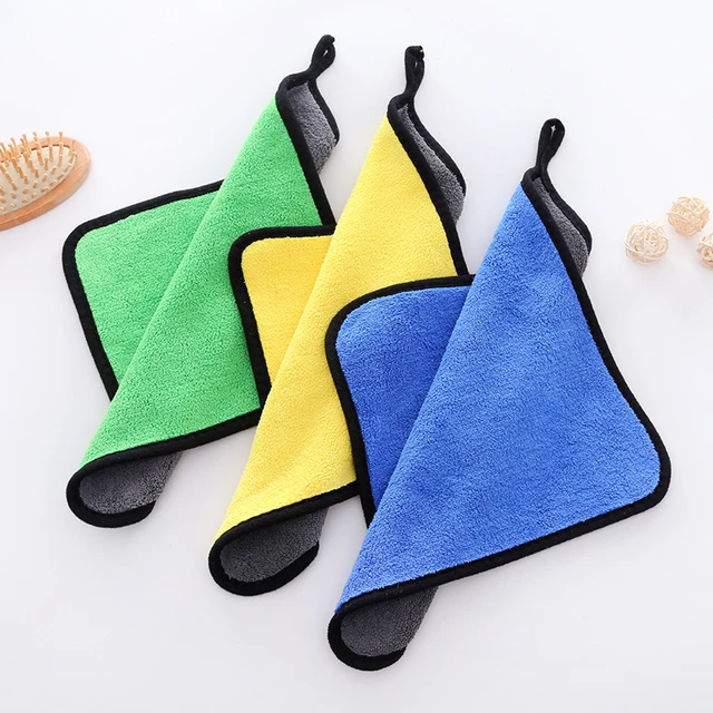 Car Care Polishing Wash Towels Plush Microfiber Washing Drying Towel Strong  Thick Fiber Car Cleaning Cloth Washing - AliExpress