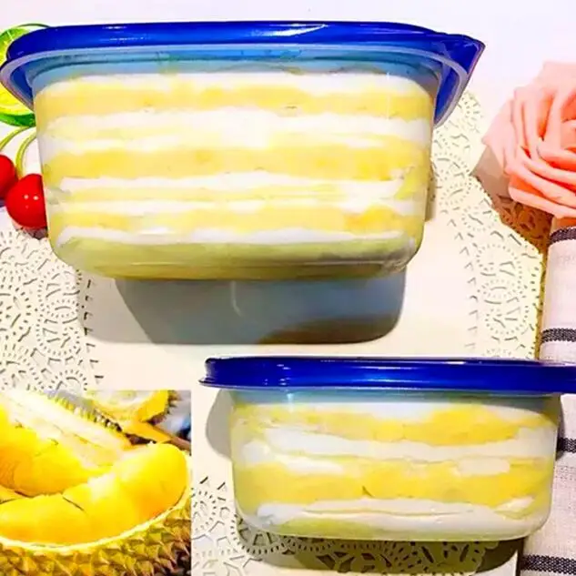 5pcs! Eco friendly disposable food containers with lids plastic takeaway food packaging box for Lunch Pastry fruit biscuit tray