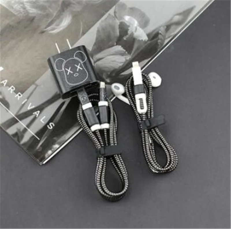 Мультфильм USB кабель протектор Набор для iphone 11Pro USB кабель моталки наклейки для зарядного устройства кабельный провод органайзер для iphone 11Pro Max