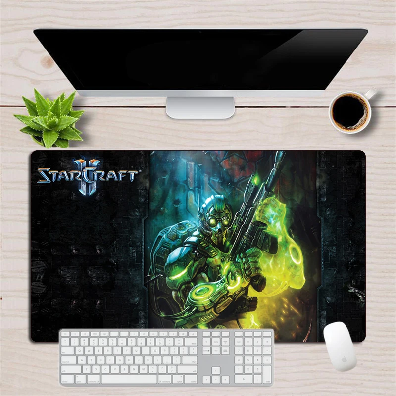 Starcraft Ⅱ Gaming Mousepad Large 70x40cm Washable Locking Edge Durable Mouse pad Gamer Office Computer Cool Notebook Desk Mat
