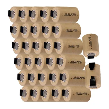 

32 pcs 4/5SC 1200mah 1.2v battery NICD rechargeable batteries for electric drills 3.3cm*2.2cm element electric screwdrivers