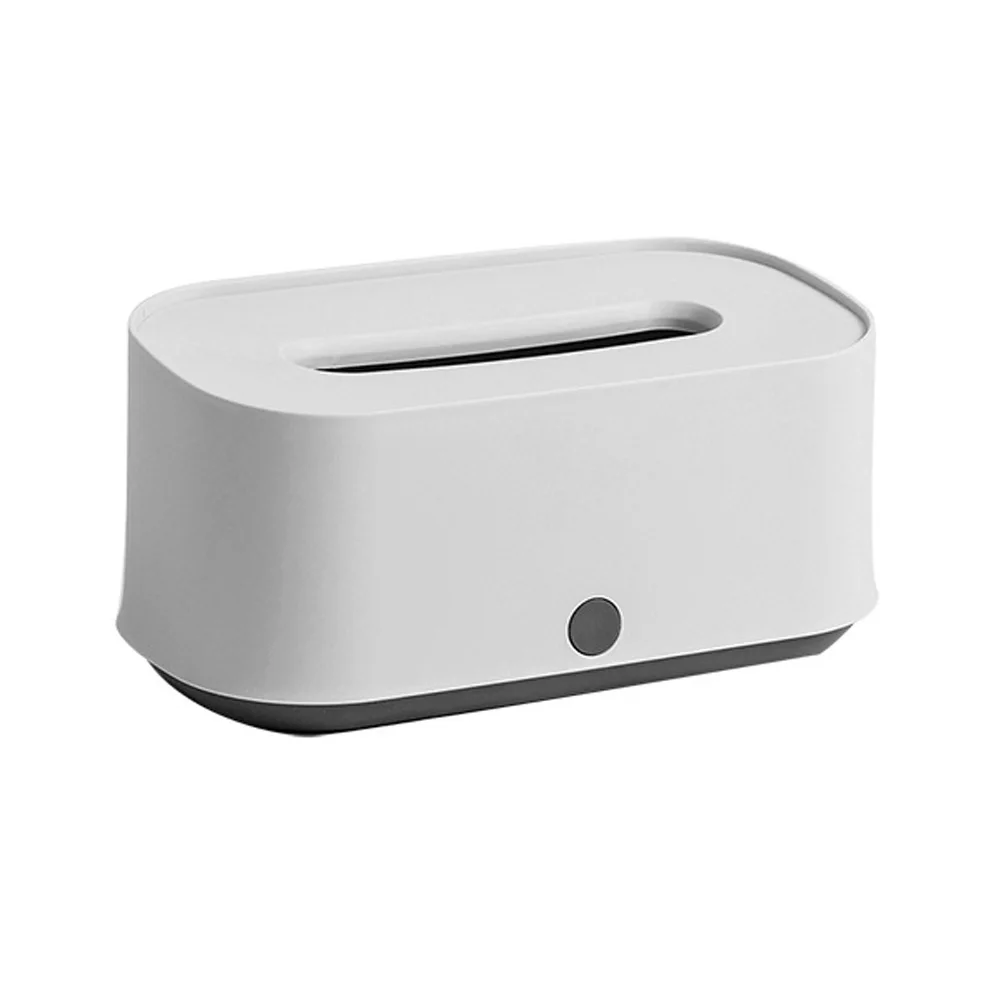 Grey Nordic Style Tissue Box Home Car Removable Tissue Canister Plastic Storage Box DNJ998 - Цвет: Grey