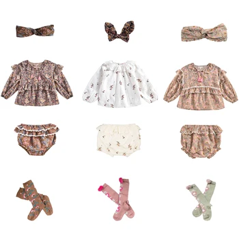 

2020 New Autumn L&M Kids Shirts for Girls Beauty Flower Print Long Sleeve Blouses Baby Child Fashion Tops Clothes