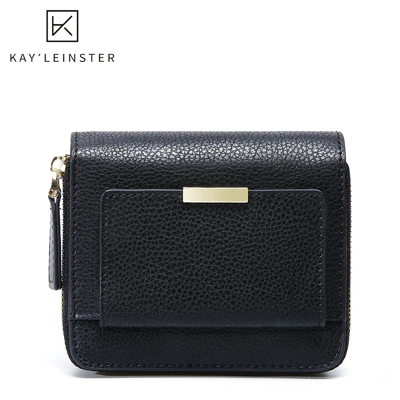 

Genuine Leather Women Wallet Luxury Designer Mini Card ID Holder Purses Simple Elegant Ladies Purse Coin Pocket 2019 sac femme