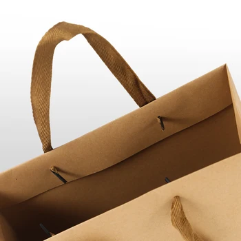 

40Pcs Kraft Paper Gift Bag With Handle Wedding Birthday Party Gift Package Wrapping Supplies Festival Jewelry Bags
