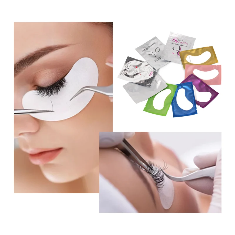 

30/50/100pairs/pack Eyelash Extension Paper Patches Lint Free Sticker Wraps Eyelash Pads Eye Tips for Professional Make Up Tools