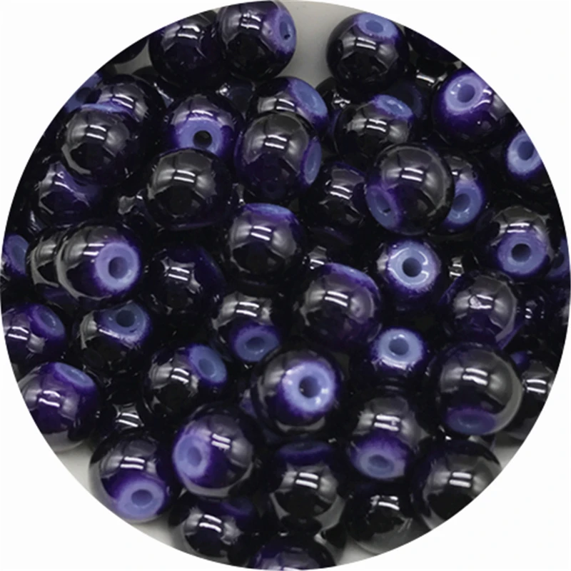 thumbnail image 1 of Cuentas de vidrio de 4 mm, 6 mm, 8 mm y 10 mm con forma redonda, espaciadoras sueltas para hacer joyas, dijes, pulseras, collares y accesorios, 1 of 5