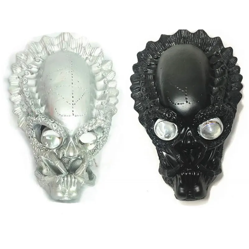 Универсальный светодиодный обтекатель для мотоцикла фара с черепом лампа фар на