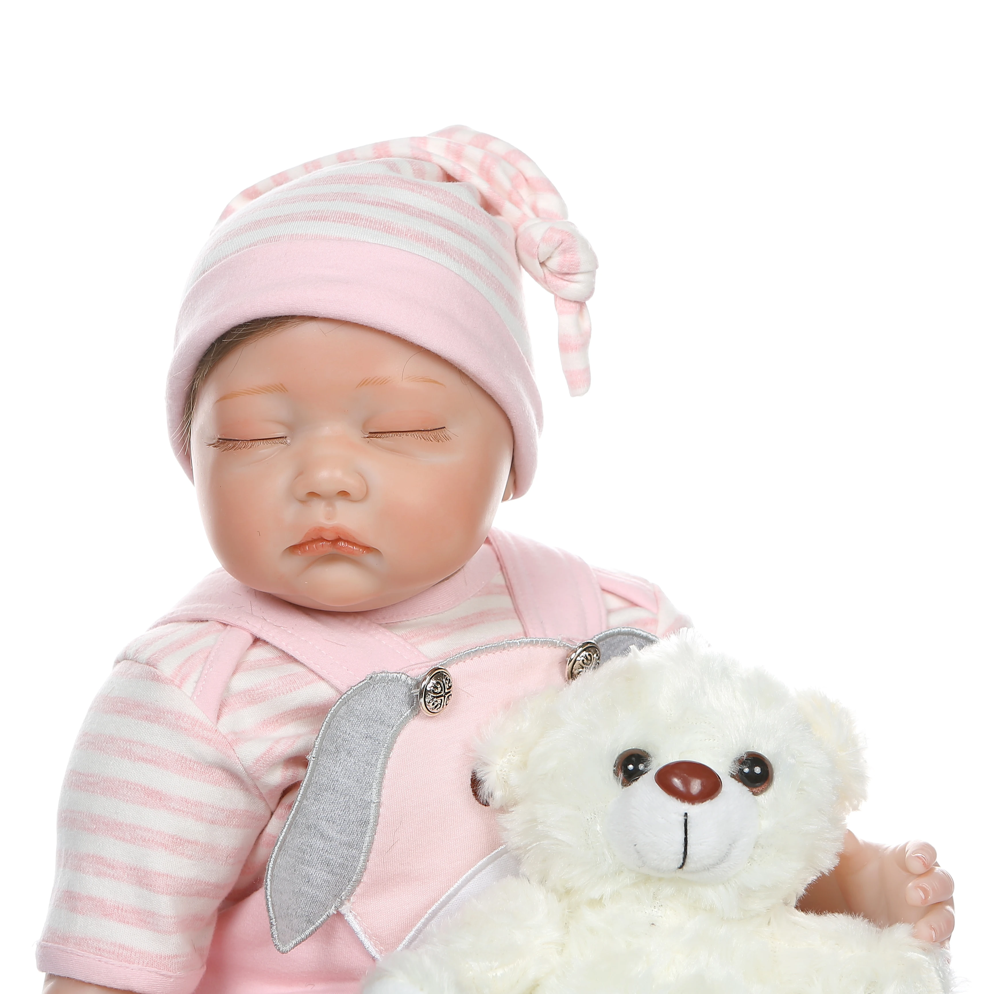 55 см bebe реалистичные reborn Близнецы Детские куклы спящие/просыпающиеся реалистичные, из мягкого силикона настоящие сенсорные Утяжеленные волосы с корнями