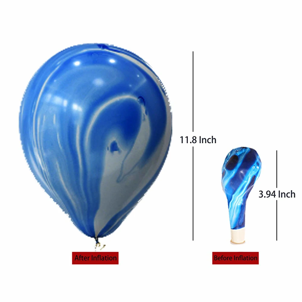 10pcs 12inch Agate Latex Balloon Happy Birthday Balloon Wedding Party Baby Shower Decoration Party Supplies