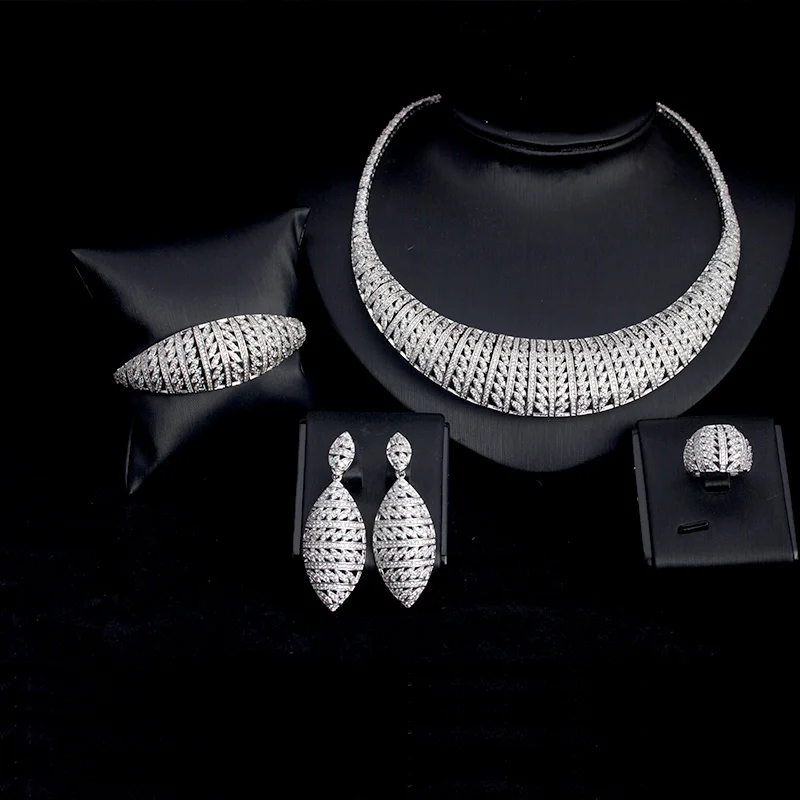 BRIDETALK 4PCS Big Luxury sets AAA Cubic zirconia jewelry for women wedding& engagement party Middle East Free shipping