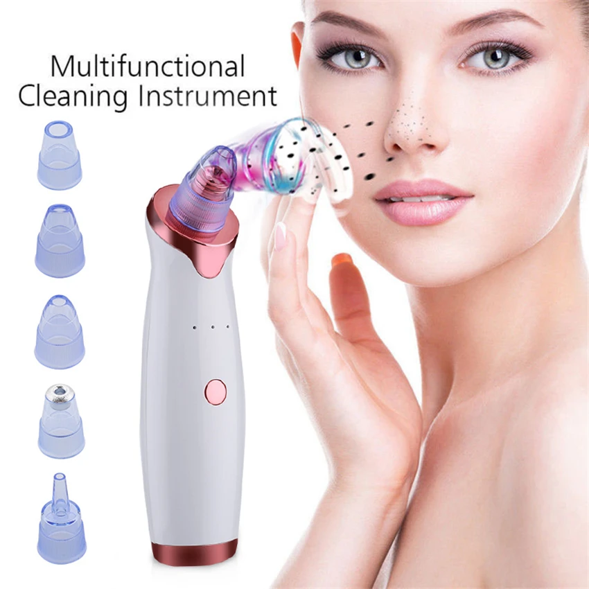 Facial cleaning Tools Blackhead Remove Vacuum Suction Black Dot Machine Pore Pimple Acne Face Skin Care Beauty | Красота и здоровье