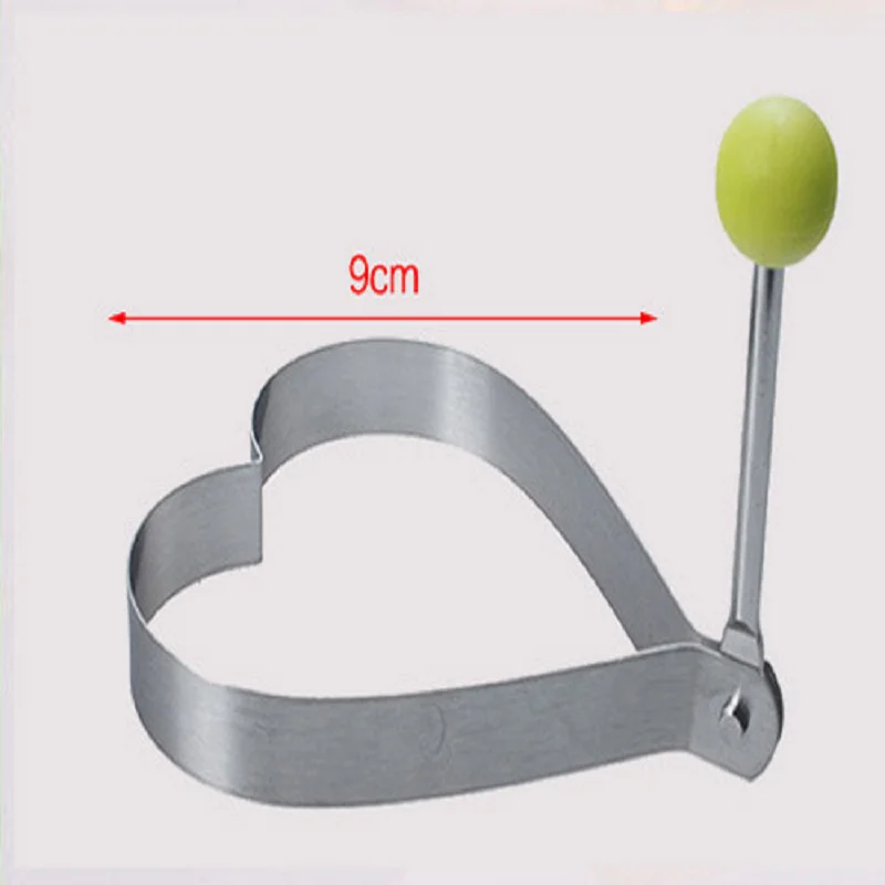 DIY Fried Egg Shaper Mould Stainless Steel Fried Pancake Ring Circle Mold Omelette Stencil Egg Cooking Tools Kitchen Accessories - Цвет: A