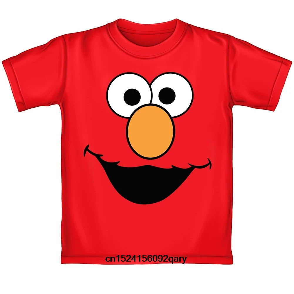 Мужская забавная Футболка женская крутая футболка Elmo Face для взрослых | одежда