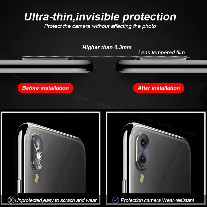 Роскошный объектив камеры защитное кольцо покрытие алюминия для Xiaomi Redmi Note 7 чехол для камеры кольцо Защитная крышка для Redmi Note7 Pro