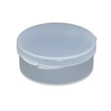 

Round Plastic Box Small Size Clear Storage Containers Box with Lid for Organizing Beads & Small Parts 5.2x2.3cm