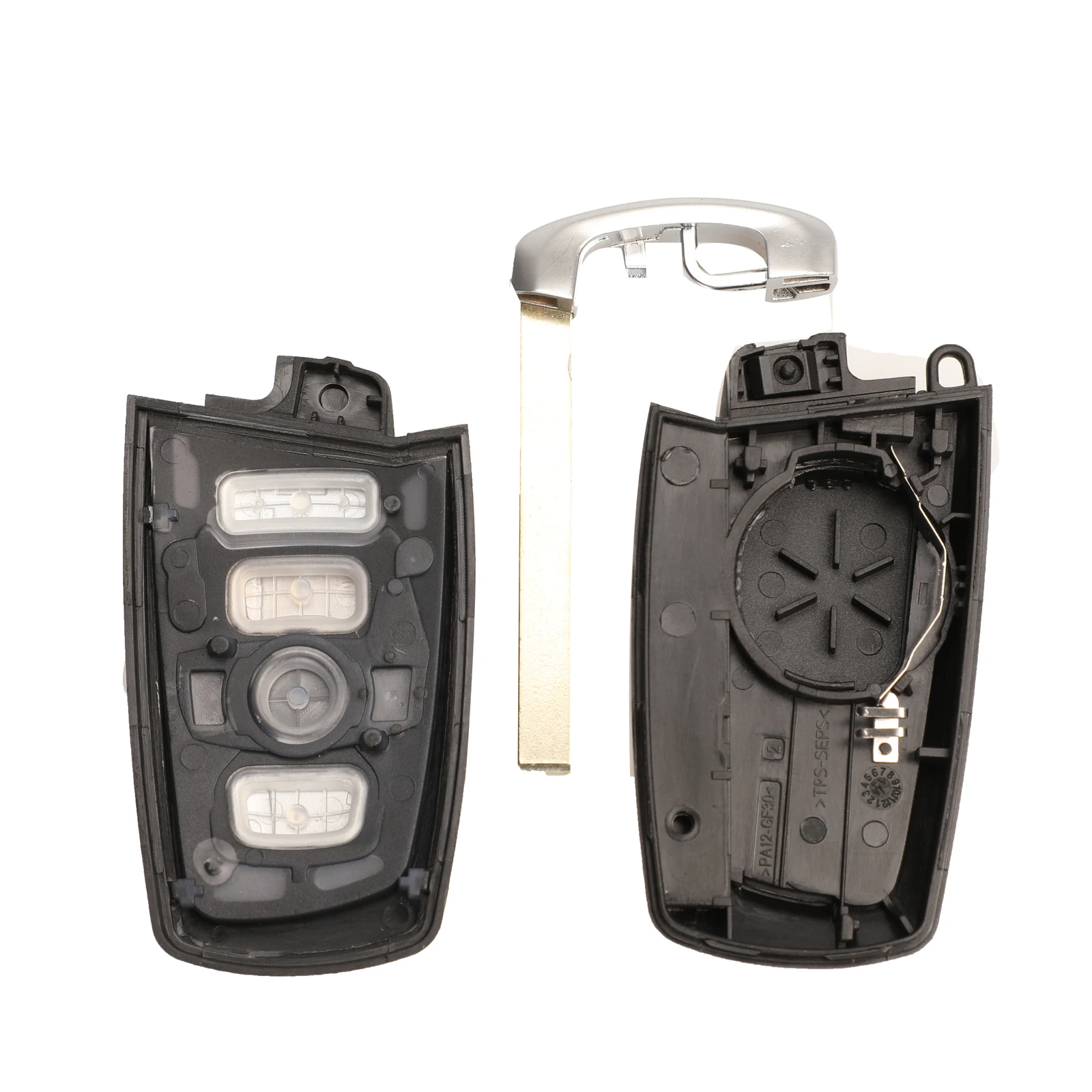 Jingyuqin 3/4 кнопочный смарт-пульт дистанционного ключа чехол-брелок для BMW F CAS4 5 серии 7 смарт-чехол для ключей