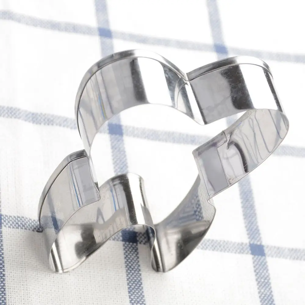 New 3D Tooth Shape Cookie Cutter Stainless Steel Biscuit Tools Baking Cookies Molds Kitchen Cake Decorating Bakeware Cake Tools