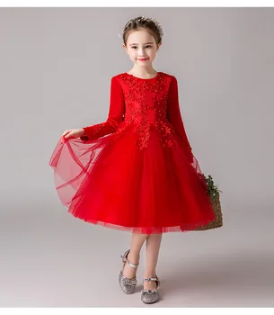 

Elegant New Year Princess Girls Dress Wedding Gown Dress For Girls Children Party Dress Birthday Party Dress Vestidos 3-12Yrs